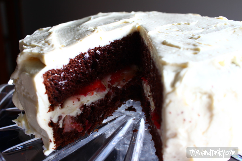 Clementine Chocolate Cake with Vanilla Pudding Frosting Clementine Chocolate Cake with Vanilla Pudding Frosting // What happens when you're given a surprise box of ingredients? This cake happens. Turned out delicious, give it a try! | Tried and Tasty