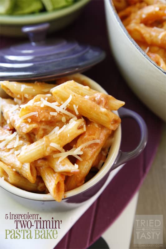 5-Ingredient Two-Timin Pasta Bake // Tried and Tasty