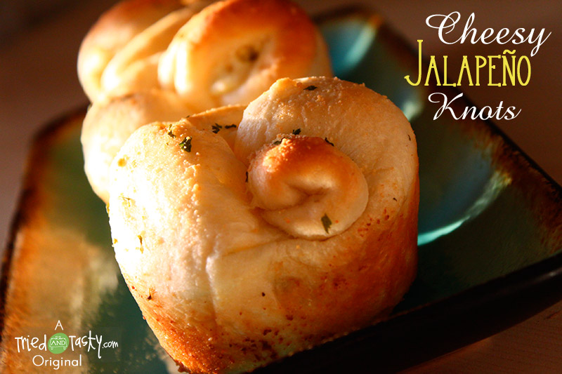 Cheesy Jalapeno Knots Cheesy Jalapeno Knots // These Cheesy Jalapeno Knots will wow a crowd. Trust me. As always, if you make them, come back and tell me what you think! I guarantee you won't be disappointed! | Tried and Tasty