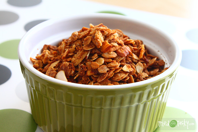 Coconut Butter Granola Coconut Butter Granola // This variety of granola is a fun, sweet version! | Tried and Tasty