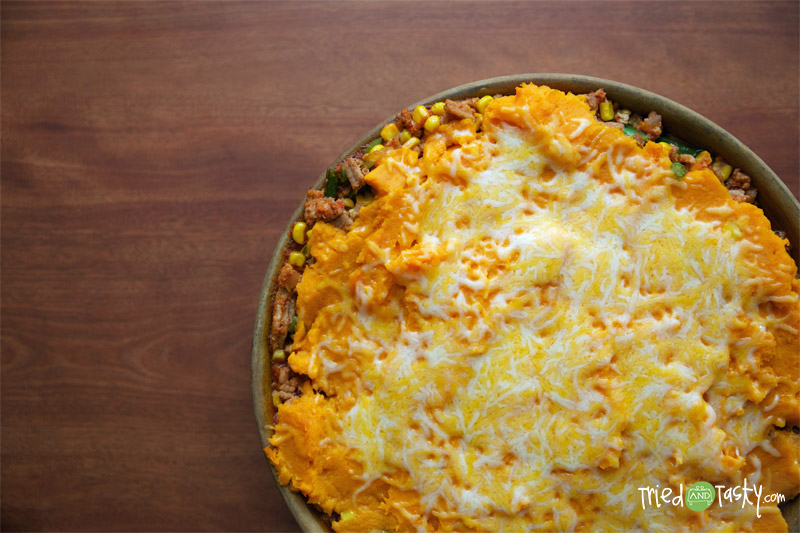 Healthy Sweet Potato Shepherds Pie // TriedandTasty
