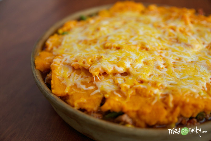 Healthy Sweet Potato Shepherds Pie // TriedandTasty