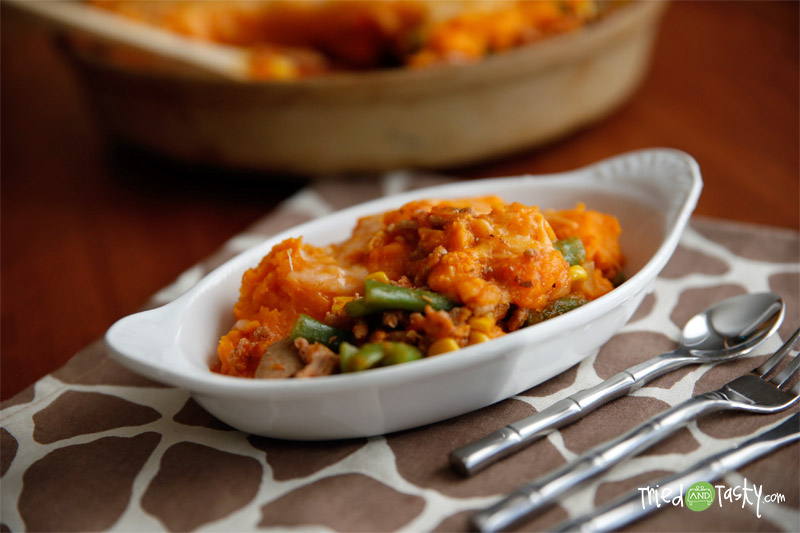 Healthy Sweet Potato Shepherds Pie // TriedandTasty
