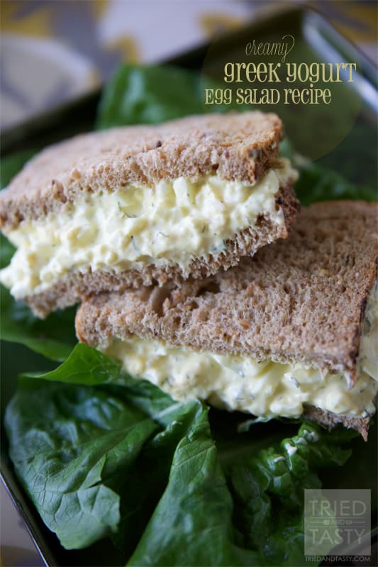 Creamy Greek Yogurt Egg Salad Recipe // Tried and Tasty