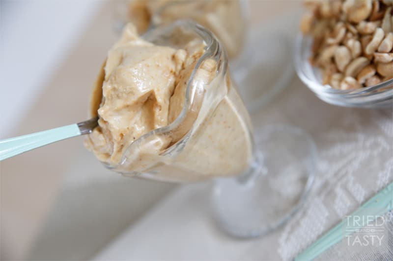 2-Ingredient Peanut Butter Banana Ice Cream // A guilt-free ice cream treat that will satisfy any sweet tooth! | Tried and Tasty