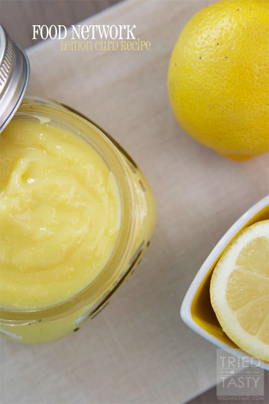 Food Network Lemon Curd Recipe // A heavenly lemon spread that you can use on anything. Or alone. You decide! | Tried and Tasty