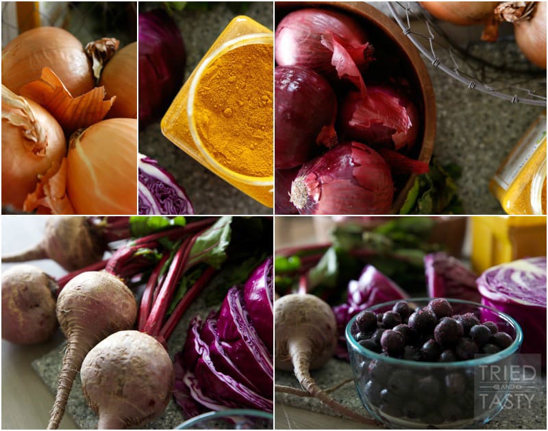 Natural Easter Egg Dye Recipes // A great alternative to using artificial food coloring for dying your Easter eggs! | Tried and Tasty 