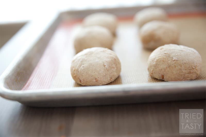 Whole Wheat Kaiser Hamburger Buns // Tried and Tasty