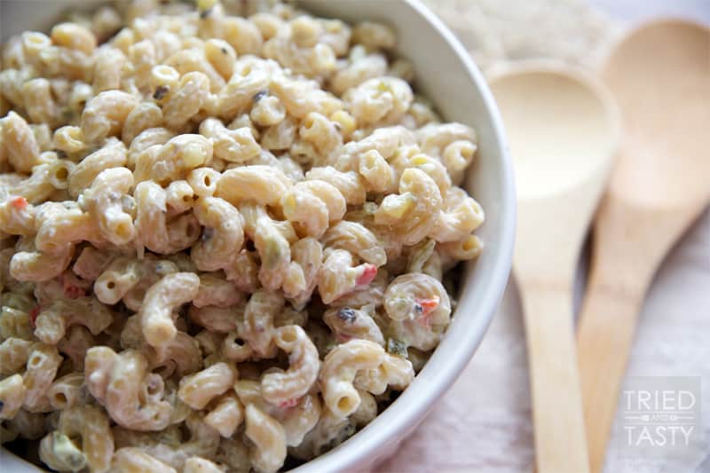 Mom's Best Macaroni Salad // A creamy, tangy but not too tangy macaroni salad that will compliment any picnic or BBQ! | Tried and Tasty