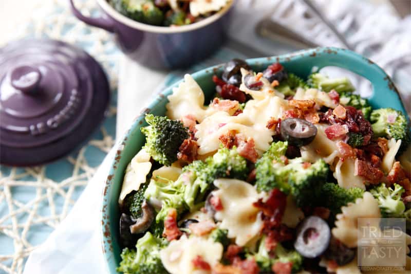 Tasty Broccoli Salad with Dried Cranberries // Tried and Tasty