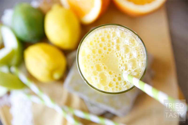 The Orange/Apple Wake-Me-Up // The most delicious way to start your day. Or enjoy mid-day, or at the end of the day! Anytime you want this splendid citrus juice, you'll be sure to feel a little extra energy! | Tried and Tasty