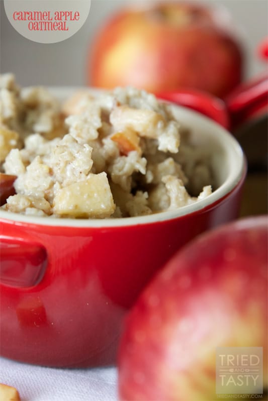 Caramel Apple Oatmeal // Tried and Tasty