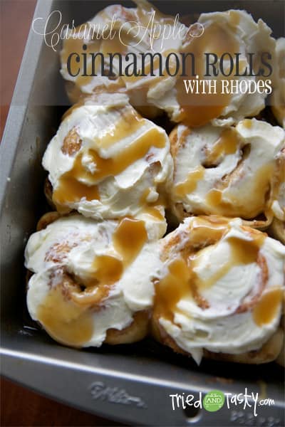 Caramel Apple Cinnamon Rolls // Tried and Tasty