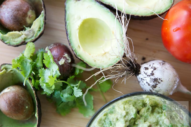 Copycat Cafe Rio Guacamole // Guacamole is the perfect topping for all of your favorite Mexican dishes. Anything from enchiladas to tacos, burritos to salads. Enjoy this guacamole recipe next time you're feasting on your traditional favorites! | Tried and Tasty