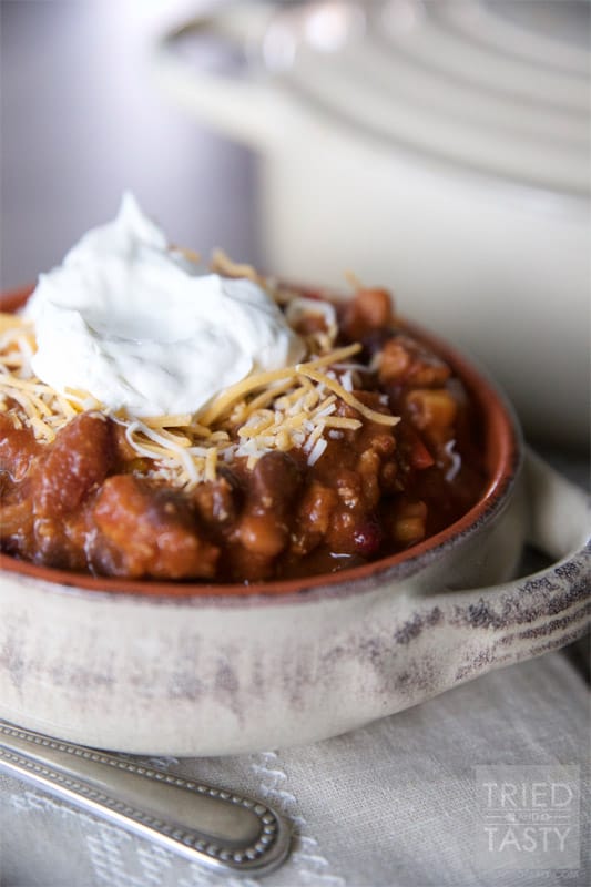 Hearty Turkey Chili // Tried and Tasty