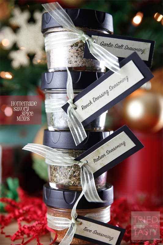Homemade Savory Spice Mixes // If you've run out of our favorite spice mixes, have no fear - you can make them at home! | Tried and Tasty
