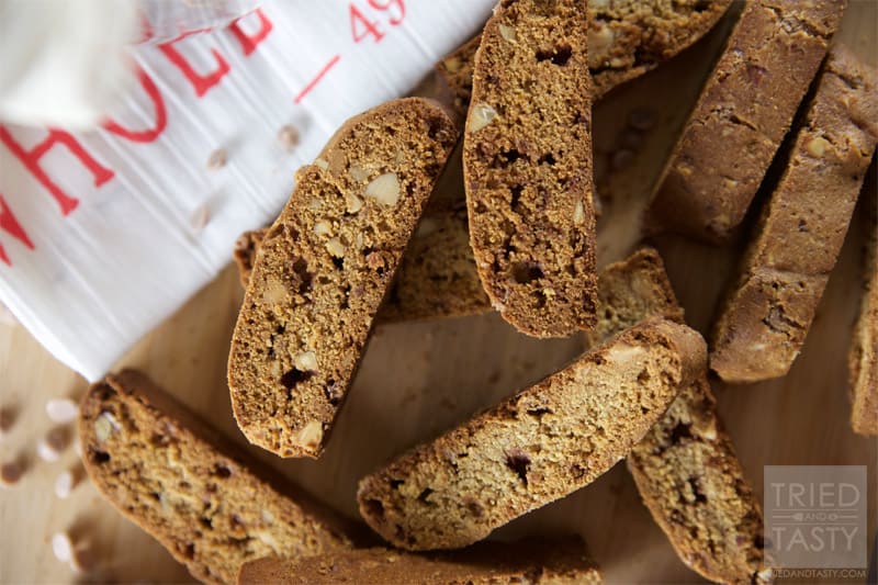 Whole Wheat Cinnamon Chip Almond Biscotti // Tried and Tasty