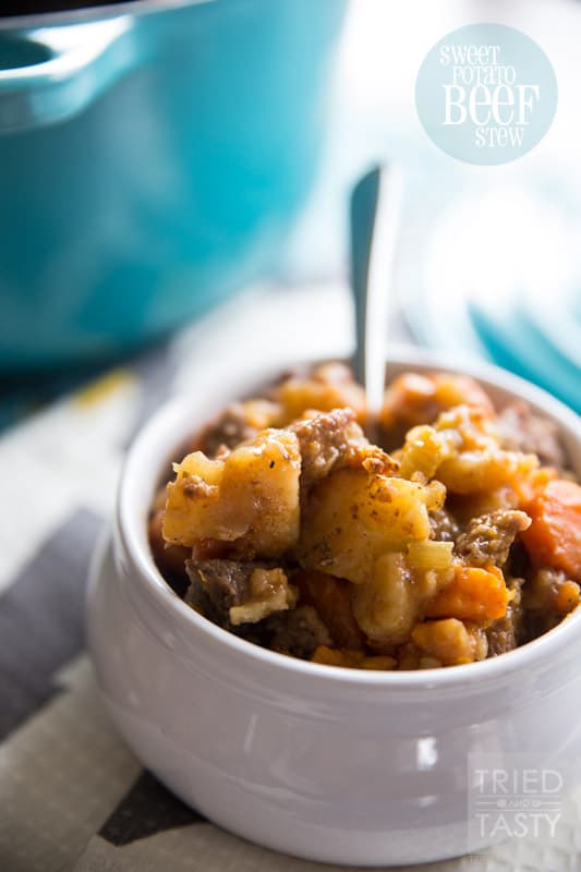 Sweet Potato Beef Stew // Tried and Tasty