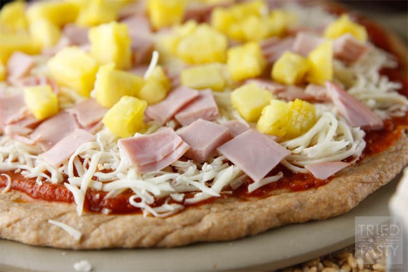 Whole Wheat Pizza Dough // A delicious healthy alternative to traditional white flour pizza dough. | Tried and Tasty