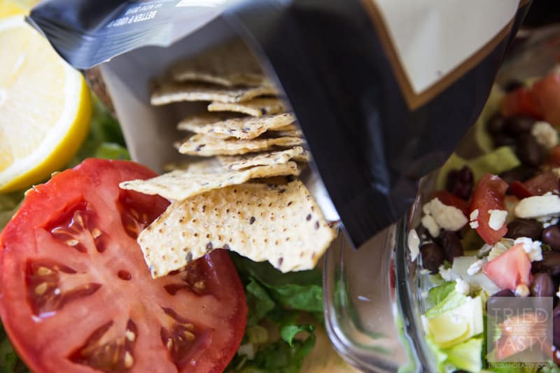 Skinny Greek Dip // If you want a flavor explosion in your mouth, I highly suggest you make this fantastic dip! There are no words to explain just how delicious this yummy appetizer is. Trust me, if you love Greek food, the flavors will have you begging for just 'one more scoop'! | Tried and Tasty