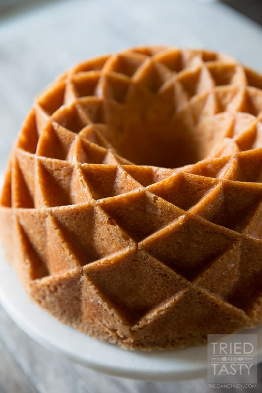 Mamas 7UP Pound Cake | This family recipe is one you'll want to make over and over again. It feeds a crowd and will get rave reviews at first bite. Make Mama's 7Up Pound Cake for birthdays, holidays, or any special occasion in between. Perfect for children and adults alike, you won't regret the time it takes to pull this masterpiece together. // Tried and Tasty