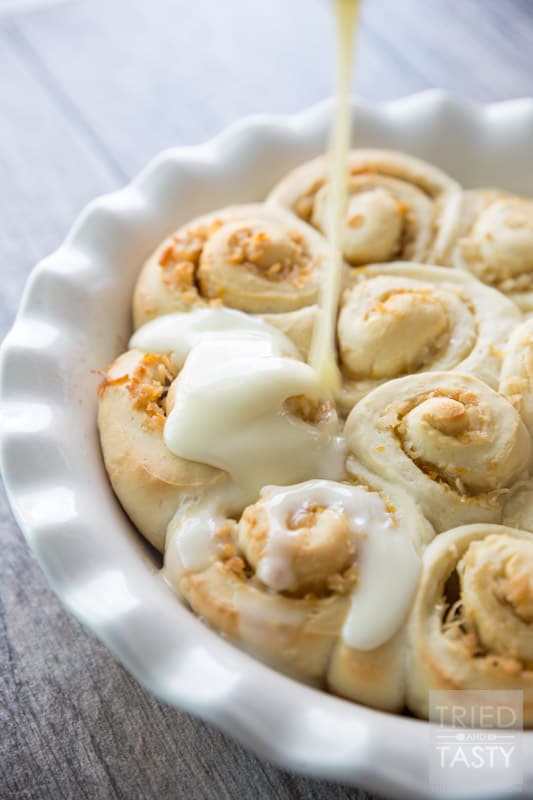 Orange Coconut Rolls // These heavenly rolls are so easy you won't believe it. Made with Rhodes frozen bread, you'll be able to whip these up for breakfast, brunch, or dessert in no time at all! |Tried and Tasty