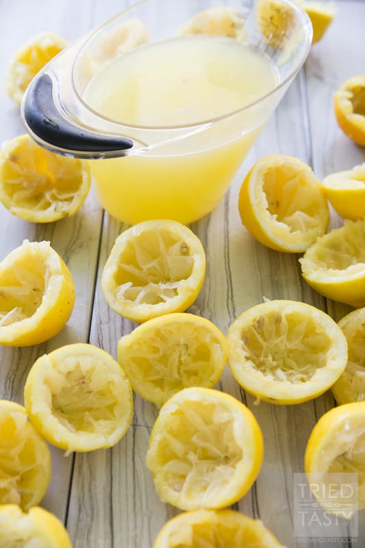 Vanilla Rosemary Lemonade // With no refined sugar added, you'll be pleasantly surprised by how perky this delicious lemonade is. Only five ingredients and you'll be set with the perfect beverage to entertain any of your guests of all ages! | Tried and Tasty
