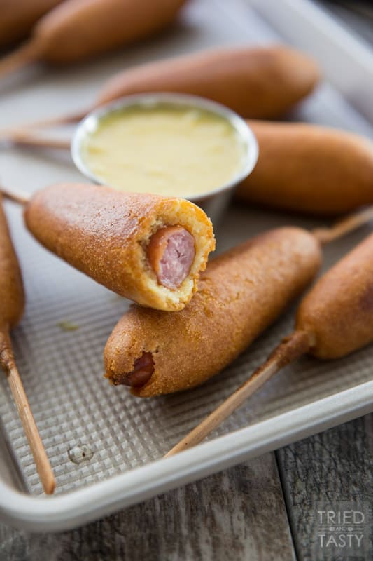 honey corn dogs
