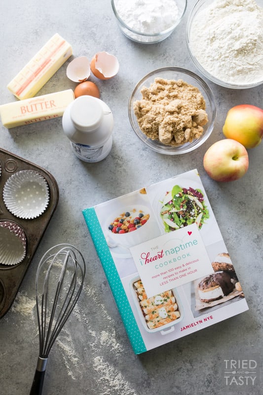 Apple Snickerdoodle Muffins // These muffins are the perfect amount of sweetness, hint of tart, moist, and downright delicious. If you love snickerdoodles, you will fall in love with this muffin! | Tried and Tasty